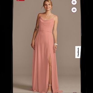 David’s Bridal - Desert Coral Bridesmaid Dress